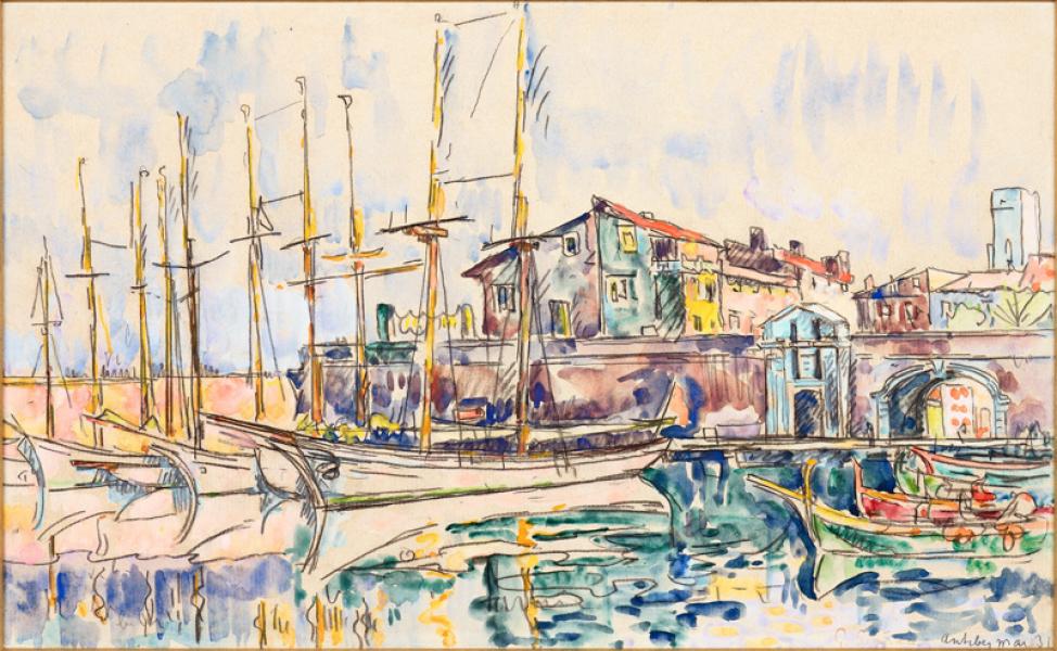 Le port d'Antibes, 1931 Paul SIGNAC