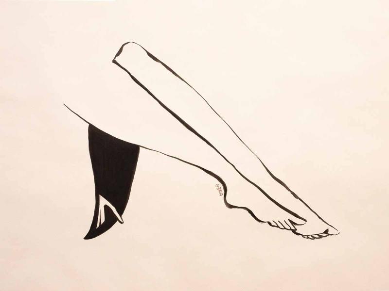 Les jambes relevées  PETITES LUXURES