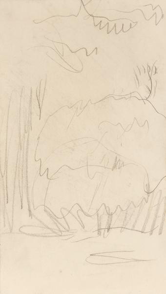 Esquisse d'arbre, Dauphiné, circa 1894