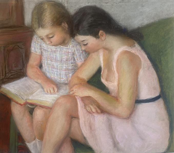 Aurélie et Françoise lisant