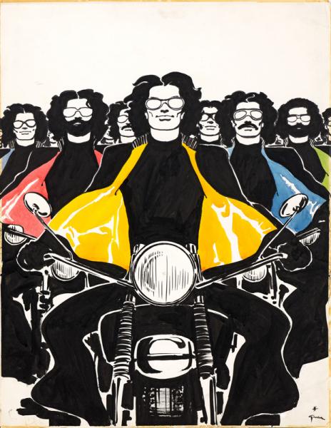Bemberg " la fodera che va forte", 1975 René GRUAU