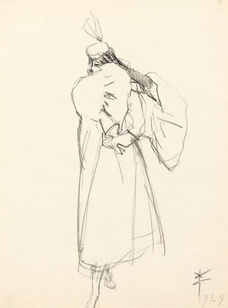 Dessin de mode, 1949