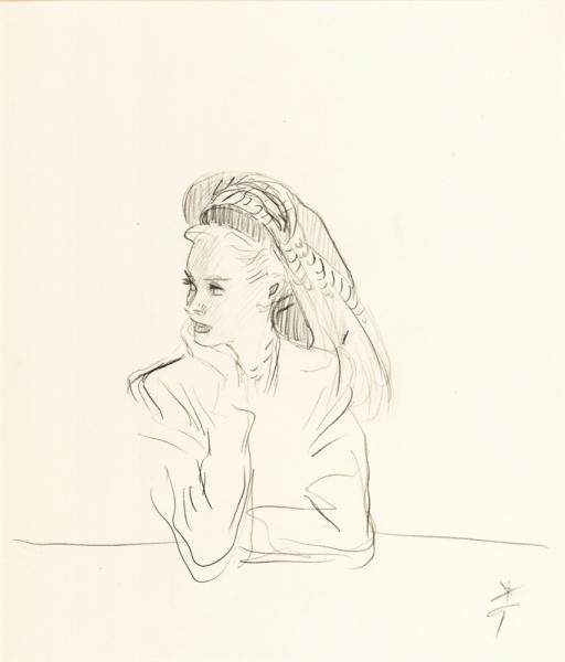 Elégante à la coiffe, 1947