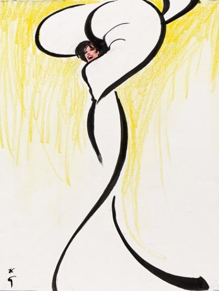Femme tournoyant (hommage à Loïe Fuller).