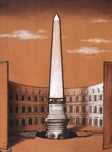 Obélisque dans l'amphithéâtre