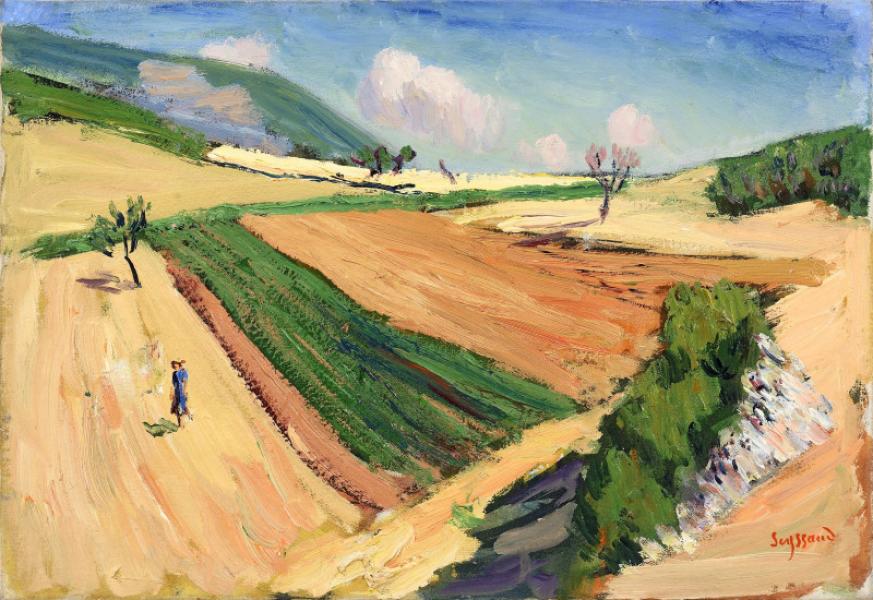 Champs de blé, vers 1947