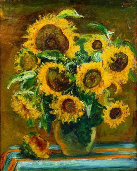 Tournesols, vers 1922