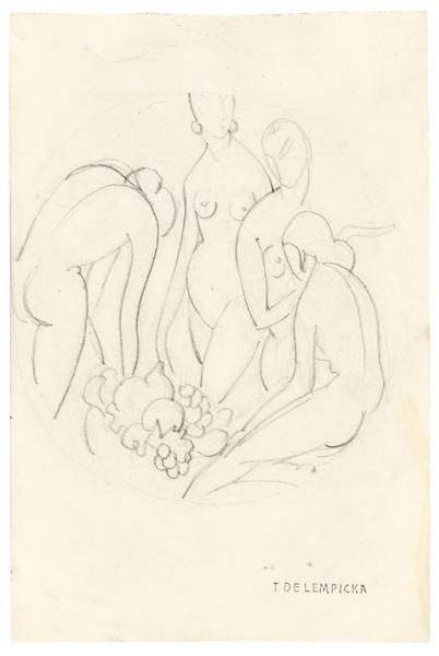 Groupe de nus, c. 1924 Tamara de LEMPICKA