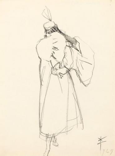 Dessin de mode, 1949 René GRUAU