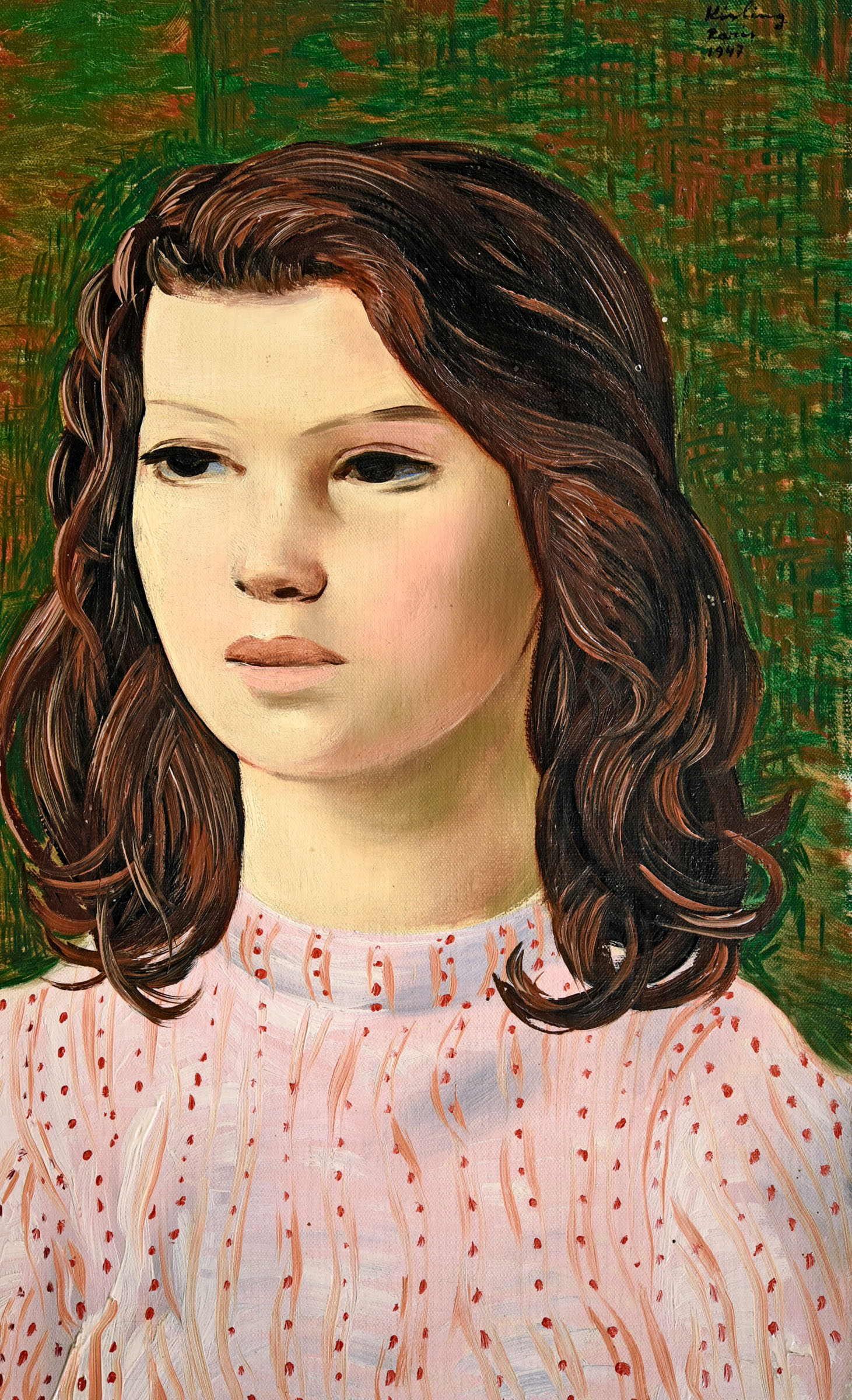 Jeunefille au corsage rose, 1947 par Moïse KISLING sur le site de la