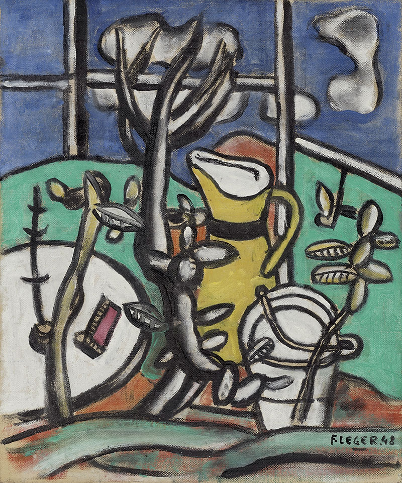 Le vase jaune dans le paysage par Fernand LEGER sur le site